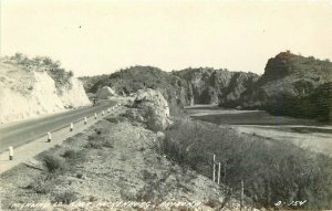 Automobiles Highway 60 Wickenburg Arizona 1940s RPPC Photo Postcard 20-9446
