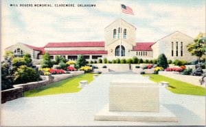 Postcard OK Claremore - Will Rogers Memorial