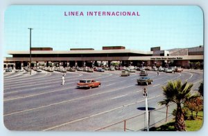 Tijuana Baja California Mexico Postcard International Border c1950's Unposted