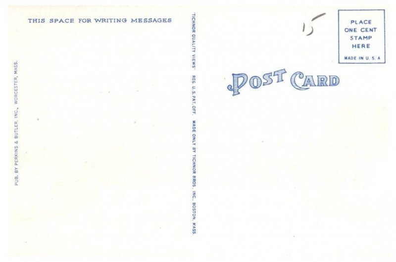 Bancroft Tower Worcester Massachusetts Postcard