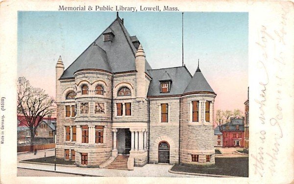 Memorial & Public LibraryLowell, Massachusetts