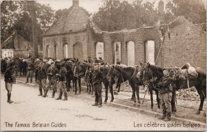 The Famous Belgian Guides Soldiers Horses Military WW1 C6 Series Postcard G75