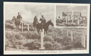Mint USA RPPC Postcard Three Of Custers Crow Scouts At Battle Of Little Big Horn