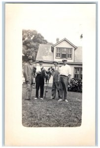 c1910's Candid Fish Fishing Fishermen View New London CT RPPC Photo Postcard 