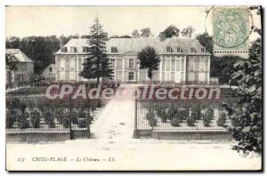 Old Postcard Criel Plage Castle