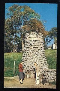 Woonsocket, Rhode Island/RI Postcard, Cold Spring Park, Cobblestone Structure