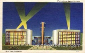 Westinghouse Bldg. New York Worlds Fair 1939 Exhibition Unused 