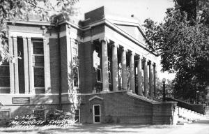 Salina Kansas Methodist Church Real Photo Antique Postcard J79892