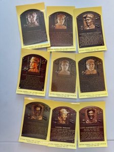 27 BASEBALL HALL OF FAME PLAQUES 1991 ALL UNUSED Vintage Postcards Lot FREE SHIP