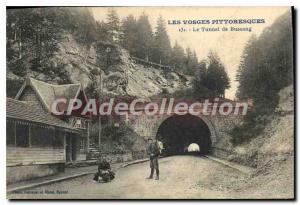 Postcard Old Vosges Picturesque Tunnel Bussang