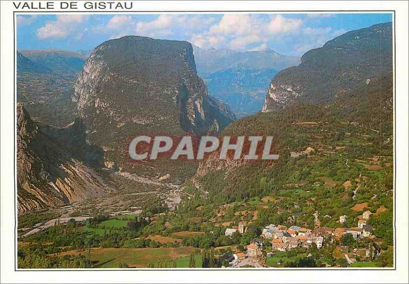 Postcard Modern Valle Gistau Pirineo Aragones Saravillo