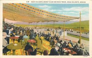 Agua Caliente Jockey Club race Track MEXICO Western postcard 1782