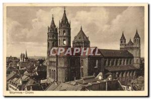 Old Postcard Worms Dom