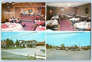 Bettendorf Iowa IA Postcard El Rancho Tel Motel And Villa Restaurant View c1960s