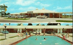 Holiday Capri Motels Tallulah Louisiana Hwy 80 Vintage Postcard Unposted Unused 