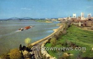 Riverside Drive - Memphis, Tennessee TN Postcard