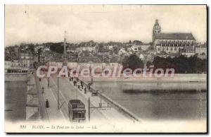 Old Postcard Blois Bridge over the Loire