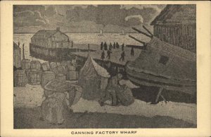 Provincetown Series Mass MA Cape Cod Canning Factory Wharf Vintage Postcard