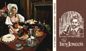 Vintage Postcard The Ben Jonson Lawry's Associated Restaurant San Francisco CA