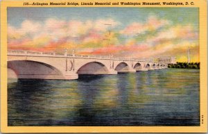postcard Washington DC - Arlington Memorial Bridge - Armed Forces Day cancel