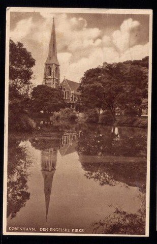 1936 Denmark Sc #248 The English Church in Copenhagen Pictorial B...