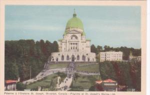 Canada Montreal Pilgrims At St Joseph's Shrine