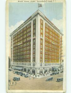 W-Border BLACK HAWK HOTEL Davenport Iowa IA HQ4891