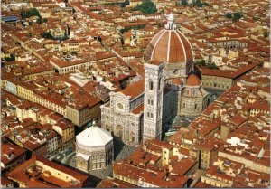 Postcard Italy Florence Aerial view of the Cathedral