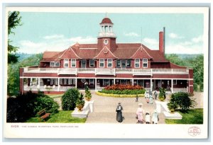 c1905 Casino Riverton Park Exterior Building Portland Maine ME Vintage Postcard