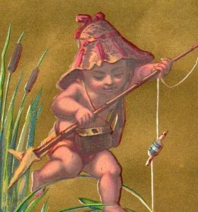 1880s Sharpless & Sons Dry Goods Fantasy Fairies Frogs Insect Fab! Lot Of 6 P212