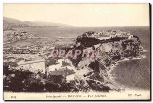 Old Postcard Monaco Principality Generale View