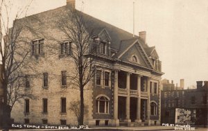 Real Photo Postcard Elks Temple in South Bend, Indiana~123505