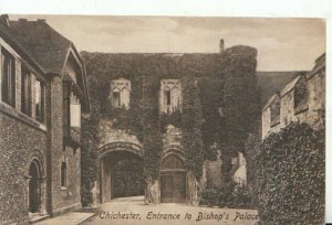 Sussex Postcard - Chichester - Entrance To Bishop's Palace  - Ref 10187A