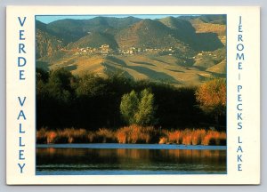 Verde Valley Jerome Pecks Lake Arizona Vintage Unposted Postcard