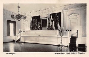 Independence Hall Judicial Chamber real photo - Philadelphia, Pennsylvania PA  