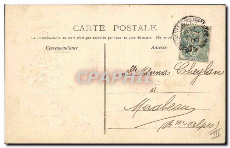 Old Postcard Fantasy Flowers Easter Fish 1st April Wedding