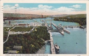 Canal Locks Second To Panama Seattle Washington 1935