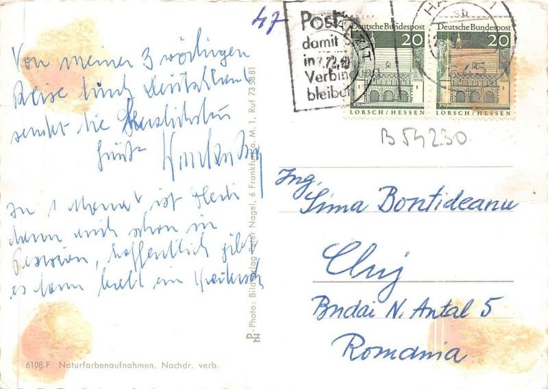 B54230 Frankfurt am Main tramway boats bateaux multiviews  germany