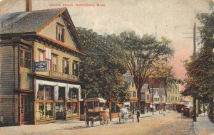 Middleboro Massachutsetts Centre Street Dentist Vintage Postcard AA63788