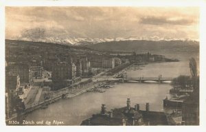 Switzerland Zurich Und Die Alpen Vintage RPPC 03.67