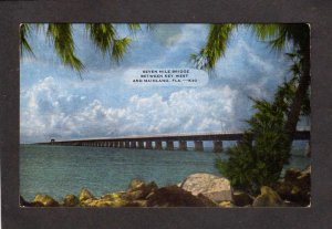 FL Seven Mile Bridge between Key West & Mainland Florida Postcard