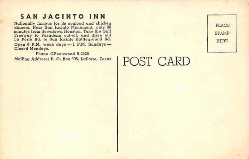San Jacinto Inn La Porte - Houston, Texas TX  