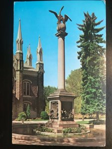 Vintage Postcard 1963 Seagull Monument Salt Lake City Temple Square Utah