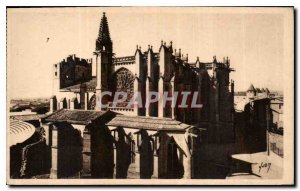 Old Postcard La Cite in Carcassonne Basilica St Nazaire the Cloitre