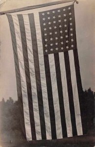 Patriotic Greetings US Flag Postal Used Real Photo Vintage Postcard AA11500