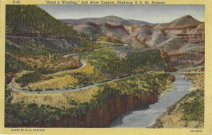Road-a-Winding Through Salt River Canyon US Highway 60 Arizona