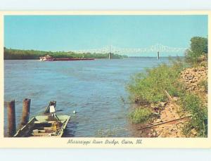 Unused Pre-1980 BRIDGE SCENE Cairo - Near Marion & Carbondale Illinois IL H7769