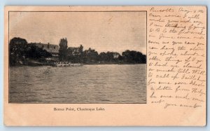 Bemus Point New York Postcard Chautauqua Lake Exterior View 1900 Vintage Antique