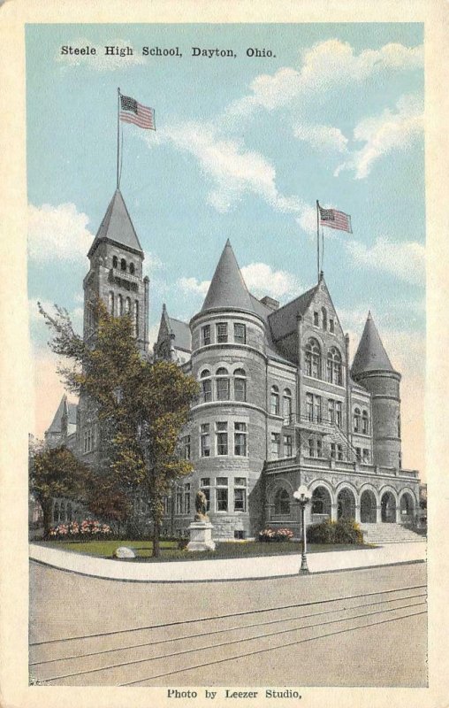 Steele High School, Dayton, Ohio c1920s Vintage Postcard