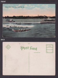 Postcard, United States, Louisville KY, Indiana Chute, Ohio River